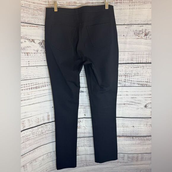 M M Lafleur Pants Womens Sz 4 Black straight stretch Italian cotton Blend - Picture 3 of 10
